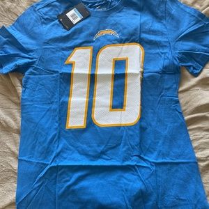 NFL Team Apparel Men's Los Angeles Chargers T-Shirt 100% Cotton Football N199-48